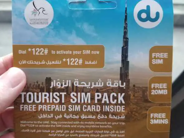 du free SIM card photo