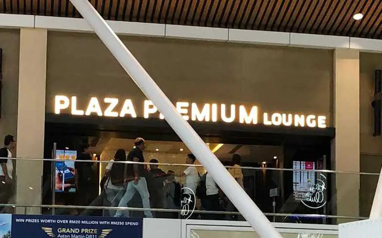 Took a photo of a Plaza Premium lounge entrance. Access passes can be purchased on the Plaza Premium website. I'll try to get a clearer one next time.